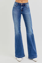 RISEN Full Size Low Rise Flare Jeans with Pockets-Jeans-Krush Kandy, Women's Online Fashion Boutique Located in Phoenix, Arizona (Scottsdale Area)