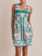 Printed Square Neck Midi Dress-Dresses-Krush Kandy, Women's Online Fashion Boutique Located in Phoenix, Arizona (Scottsdale Area)