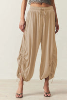 Drawstring Ruched Pants-Krush Kandy, Women's Online Fashion Boutique Located in Phoenix, Arizona (Scottsdale Area)