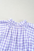 Gingham Ruffle Tiered Mini Dress-Dresses-Krush Kandy, Women's Online Fashion Boutique Located in Phoenix, Arizona (Scottsdale Area)