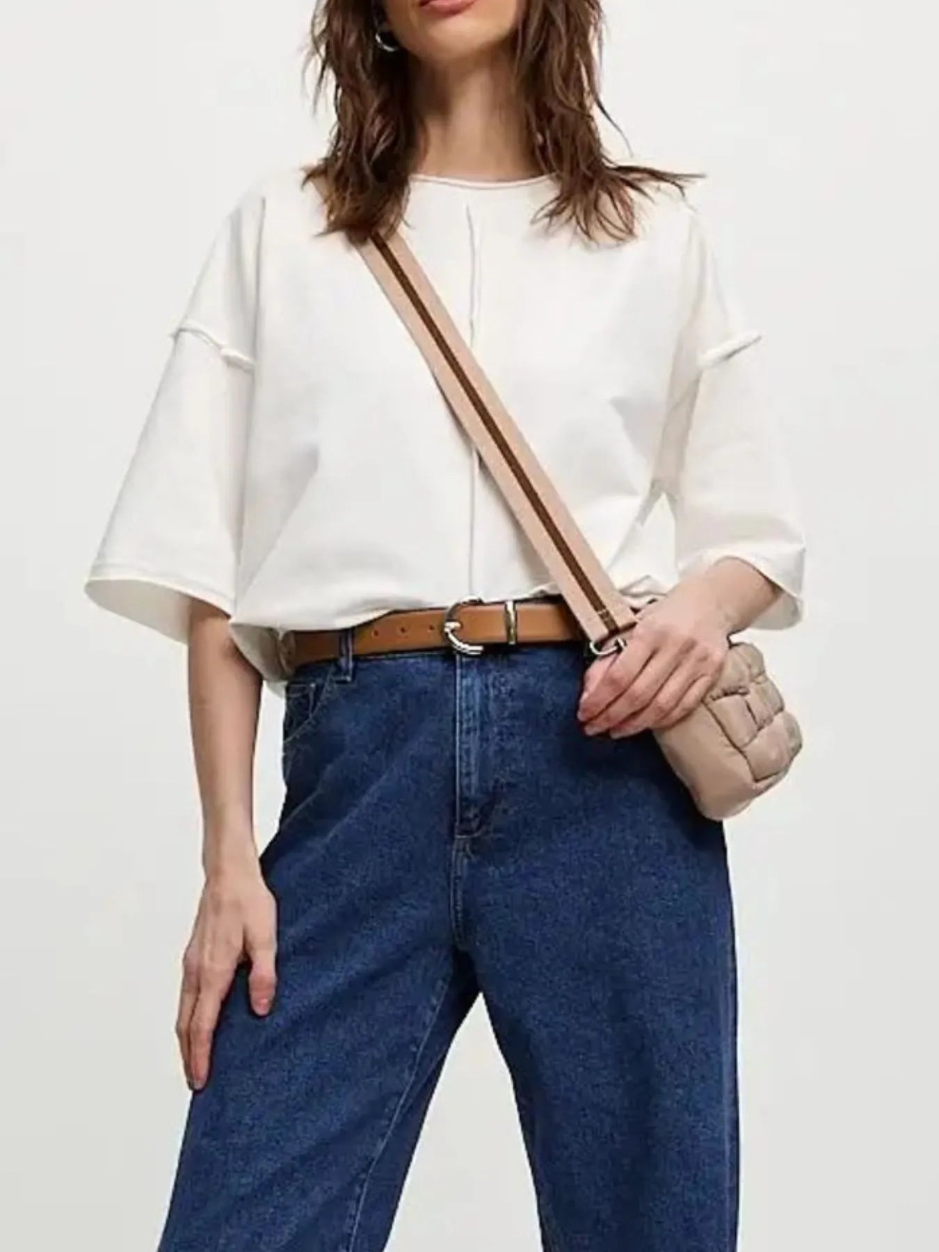 Round Neck Half Sleeve T-Shirt-Krush Kandy, Women's Online Fashion Boutique Located in Phoenix, Arizona (Scottsdale Area)