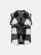 Plaid Open Front Vest Coat-Krush Kandy, Women's Online Fashion Boutique Located in Phoenix, Arizona (Scottsdale Area)