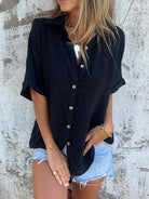 The Everyday Pop Button-Down Shirt-Krush Kandy, Women's Online Fashion Boutique Located in Phoenix, Arizona (Scottsdale Area)