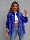 Distressed Drop Shoulder Denim Jacket-Krush Kandy, Women's Online Fashion Boutique Located in Phoenix, Arizona (Scottsdale Area)