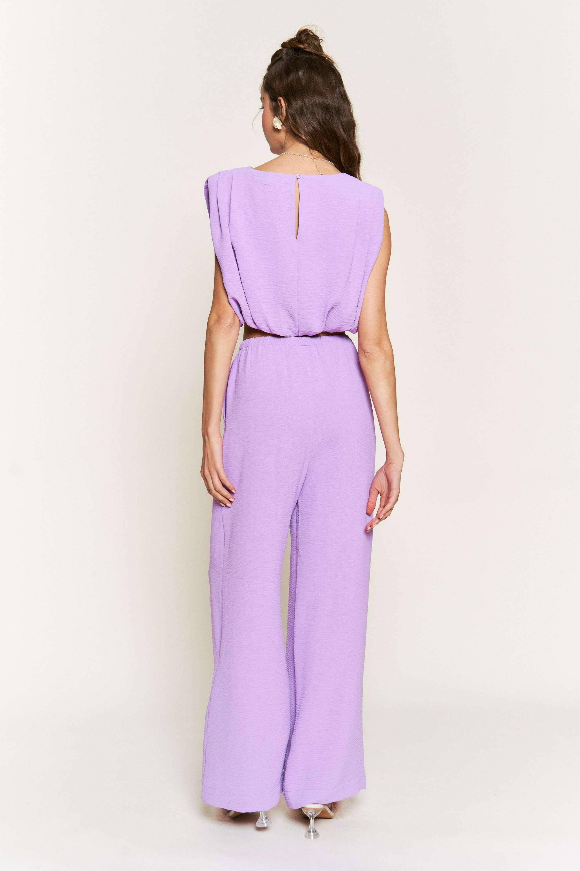 Lilac Lounge Wide Leg Pants-Pants-Krush Kandy, Women's Online Fashion Boutique Located in Phoenix, Arizona (Scottsdale Area)
