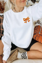 Embroidered Ghost Halloween Bow Sweatshirt-Sweaters-Krush Kandy, Women's Online Fashion Boutique Located in Phoenix, Arizona (Scottsdale Area)