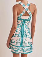Printed Square Neck Midi Dress-Dresses-Krush Kandy, Women's Online Fashion Boutique Located in Phoenix, Arizona (Scottsdale Area)