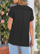 Round Neck Short Sleeve T-Shirt-Krush Kandy, Women's Online Fashion Boutique Located in Phoenix, Arizona (Scottsdale Area)