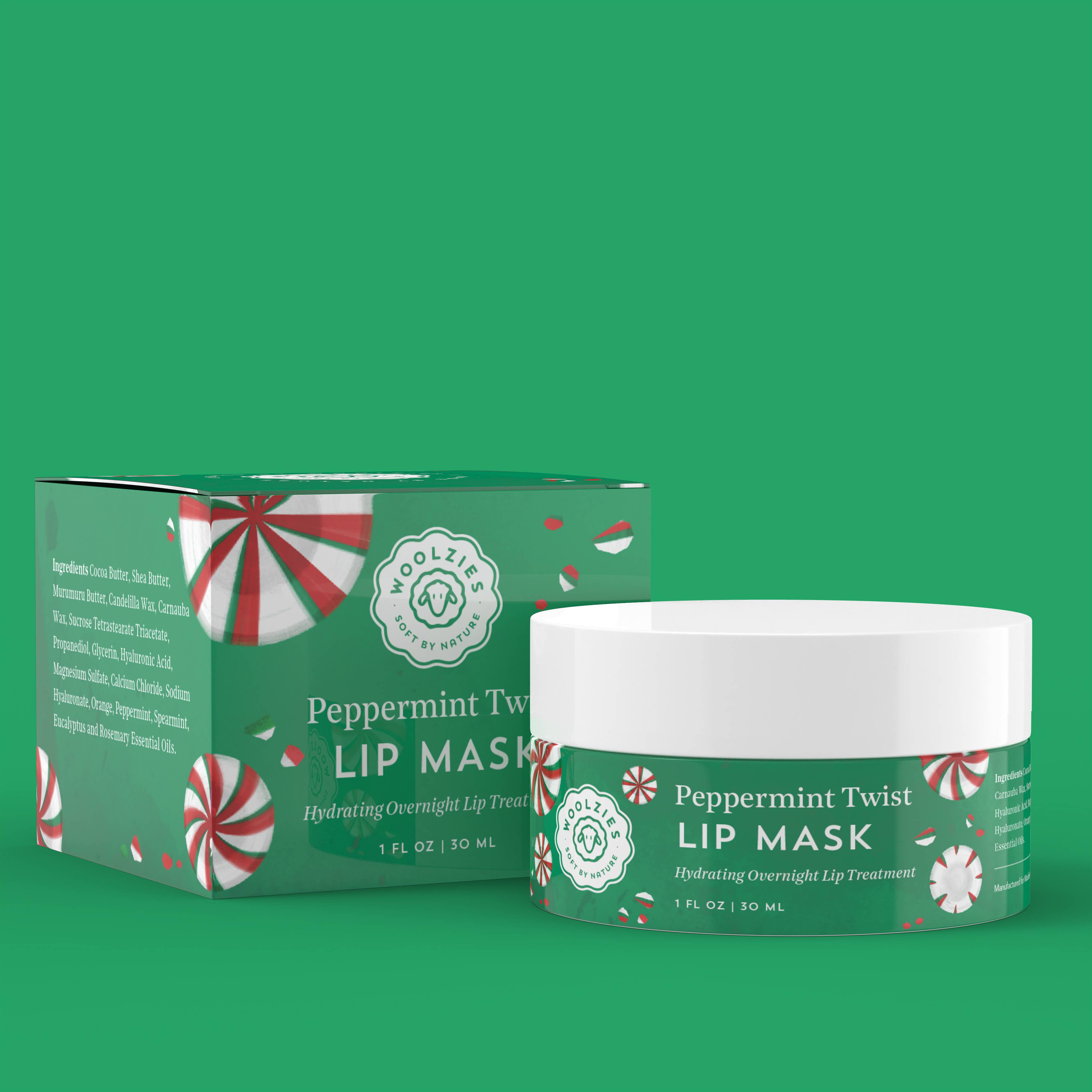 Peppermint Twist Lip Mask 1oz.-Accessories-Krush Kandy, Women's Online Fashion Boutique Located in Phoenix, Arizona (Scottsdale Area)