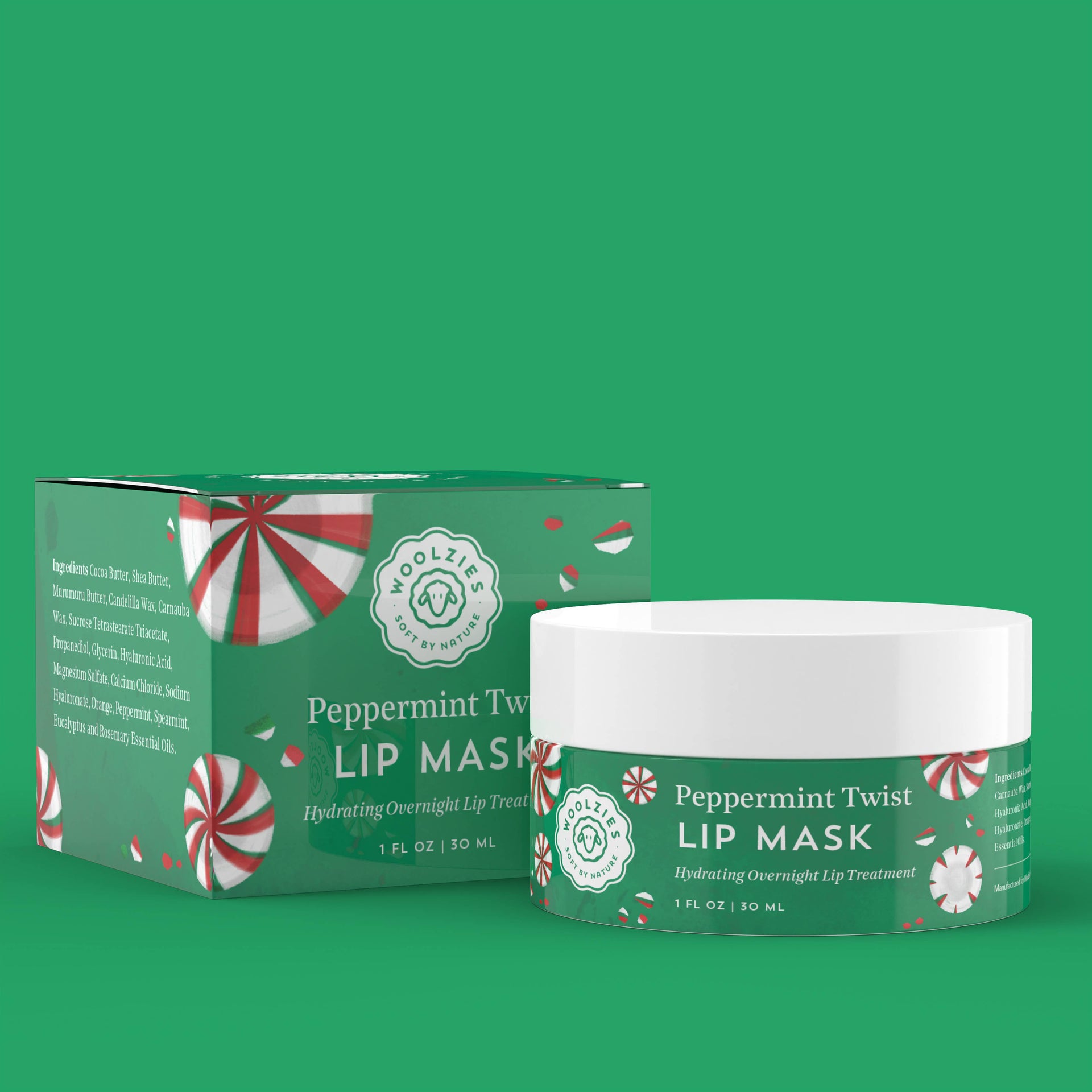 Peppermint Twist Lip Mask 1oz.-Accessories-Krush Kandy, Women's Online Fashion Boutique Located in Phoenix, Arizona (Scottsdale Area)