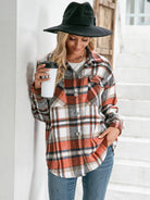 Ivy Lane Meet You Outside Plaid Button Down Curved Hem Shacket-Krush Kandy, Women's Online Fashion Boutique Located in Phoenix, Arizona (Scottsdale Area)