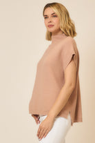 Sleeveless Knit Sweater Vest-Sweaters-Krush Kandy, Women's Online Fashion Boutique Located in Phoenix, Arizona (Scottsdale Area)