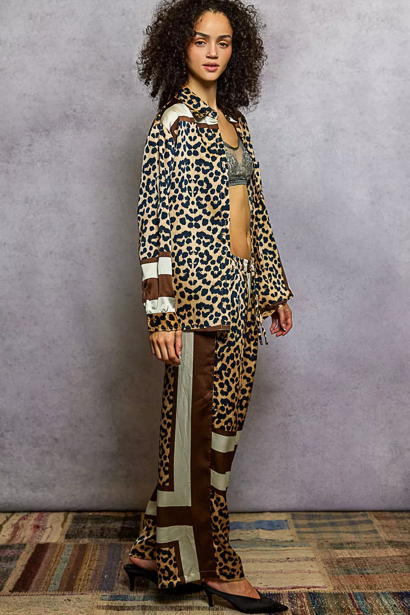 POL Leopard Printed Woven Wide Leg Drawstring Pants-PANTS-Krush Kandy, Women's Online Fashion Boutique Located in Phoenix, Arizona (Scottsdale Area)