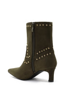 Pointed Toe Studded Western Ankle Boots-Shoes-Krush Kandy, Women's Online Fashion Boutique Located in Phoenix, Arizona (Scottsdale Area)