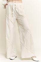 Palomino Sky Boho Lace Wide-Leg Pants-Bottoms-Krush Kandy, Women's Online Fashion Boutique Located in Phoenix, Arizona (Scottsdale Area)