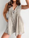Tied Romper with Pockets-Jumpsuits & Rompers-Krush Kandy, Women's Online Fashion Boutique Located in Phoenix, Arizona (Scottsdale Area)