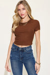 Everyday Essential Ribbed Crop Tee-Krush Kandy, Women's Online Fashion Boutique Located in Phoenix, Arizona (Scottsdale Area)