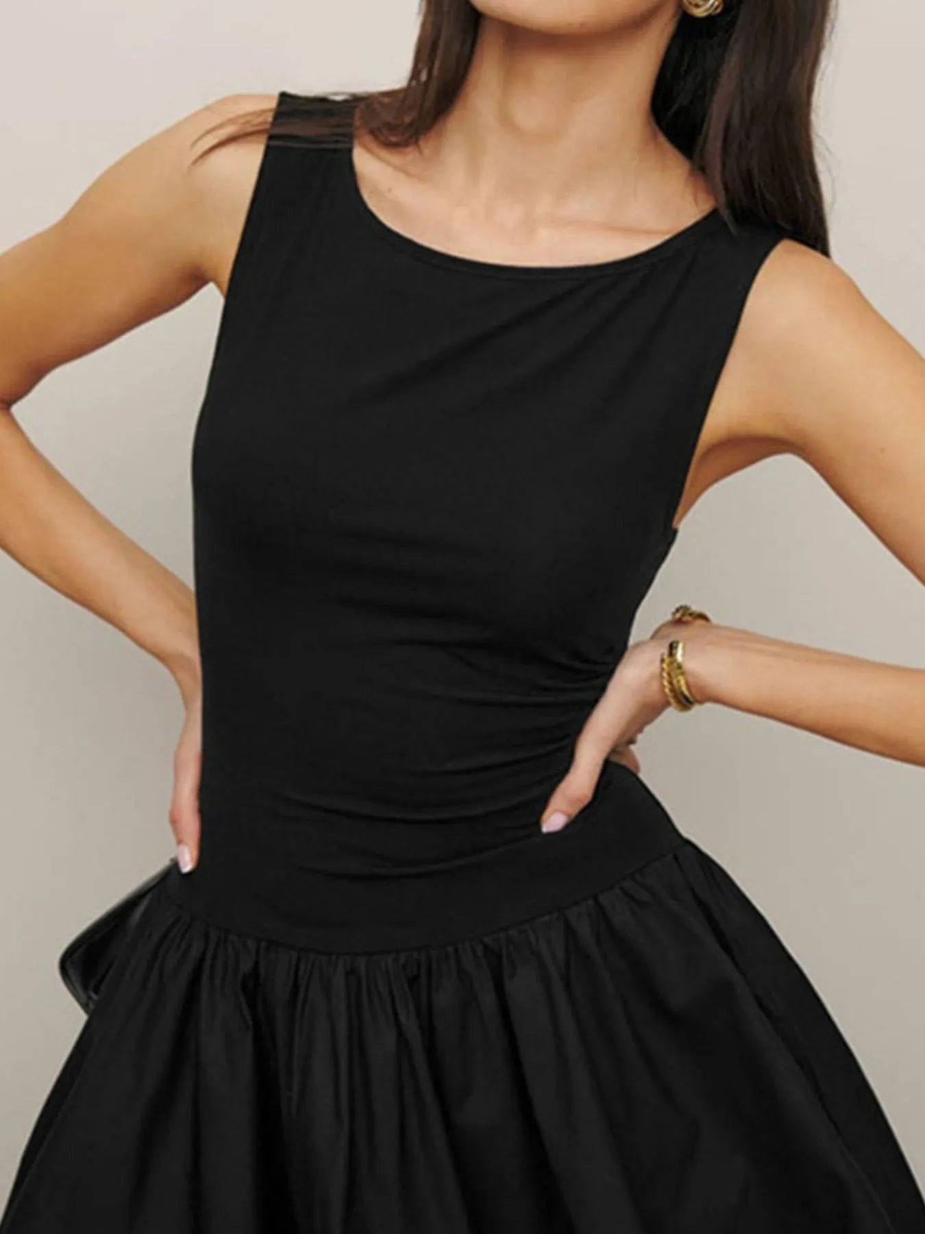 Sleeveless Ruched Mini Tank Dress-dress-Krush Kandy, Women's Online Fashion Boutique Located in Phoenix, Arizona (Scottsdale Area)