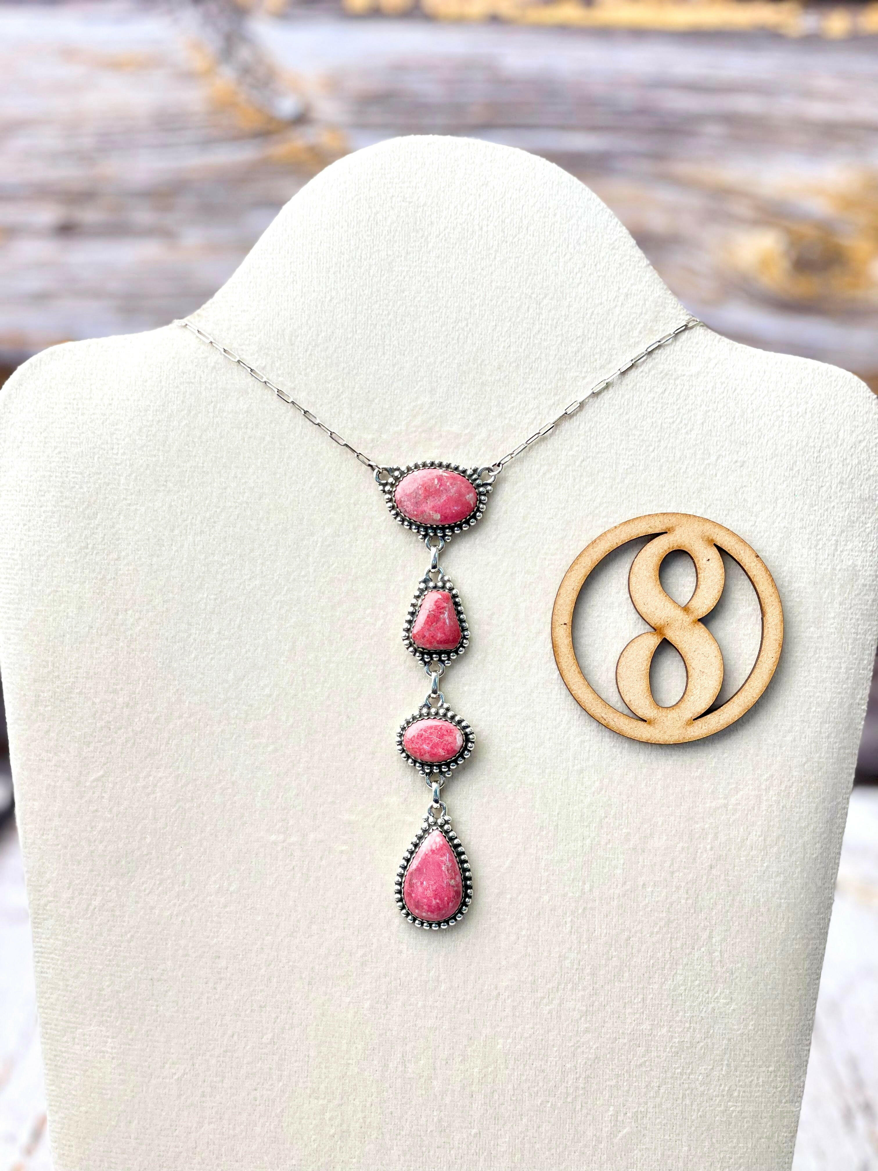 Thulite Drop Necklace-Necklaces-Krush Kandy, Women's Online Fashion Boutique Located in Phoenix, Arizona (Scottsdale Area)