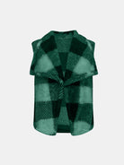 Plaid Open Front Vest Coat-Krush Kandy, Women's Online Fashion Boutique Located in Phoenix, Arizona (Scottsdale Area)