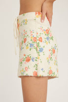 Ditsy Floral Print Sweater Shorts-shorts-Krush Kandy, Women's Online Fashion Boutique Located in Phoenix, Arizona (Scottsdale Area)