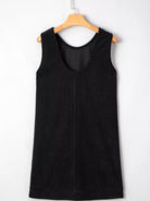 Corduroy Sleeveless Mini Dress with Patched Pockets-Dresses-Krush Kandy, Women's Online Fashion Boutique Located in Phoenix, Arizona (Scottsdale Area)