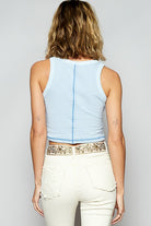 POL Studded Round Neck Cropped Tank-Krush Kandy, Women's Online Fashion Boutique Located in Phoenix, Arizona (Scottsdale Area)