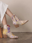 The Wanda Floral Applique Western Boot-Boots-Krush Kandy, Women's Online Fashion Boutique Located in Phoenix, Arizona (Scottsdale Area)