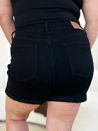 Judy Blue Full Size High Waist Tummy Control Cuffed Denim Shorts-Krush Kandy, Women's Online Fashion Boutique Located in Phoenix, Arizona (Scottsdale Area)