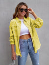 Distressed Drop Shoulder Denim Jacket-Krush Kandy, Women's Online Fashion Boutique Located in Phoenix, Arizona (Scottsdale Area)