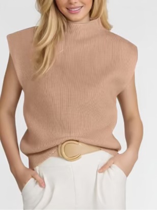 Lunet Sleeveless Sweater-Tops-Krush Kandy, Women's Online Fashion Boutique Located in Phoenix, Arizona (Scottsdale Area)