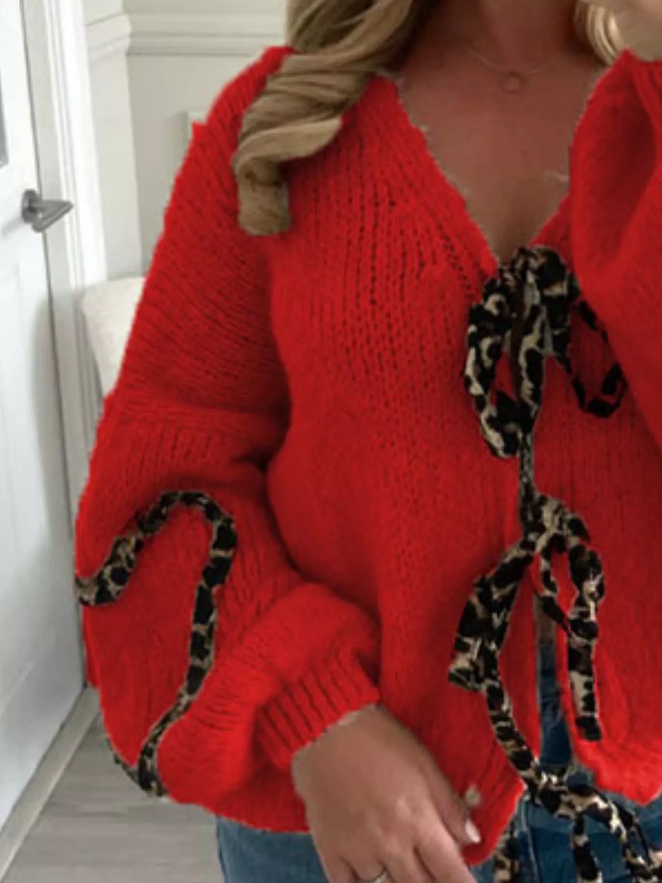 Tie Front Long Sleeve Sweater-Krush Kandy, Women's Online Fashion Boutique Located in Phoenix, Arizona (Scottsdale Area)