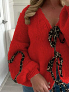 Tie Front Long Sleeve Sweater-Krush Kandy, Women's Online Fashion Boutique Located in Phoenix, Arizona (Scottsdale Area)