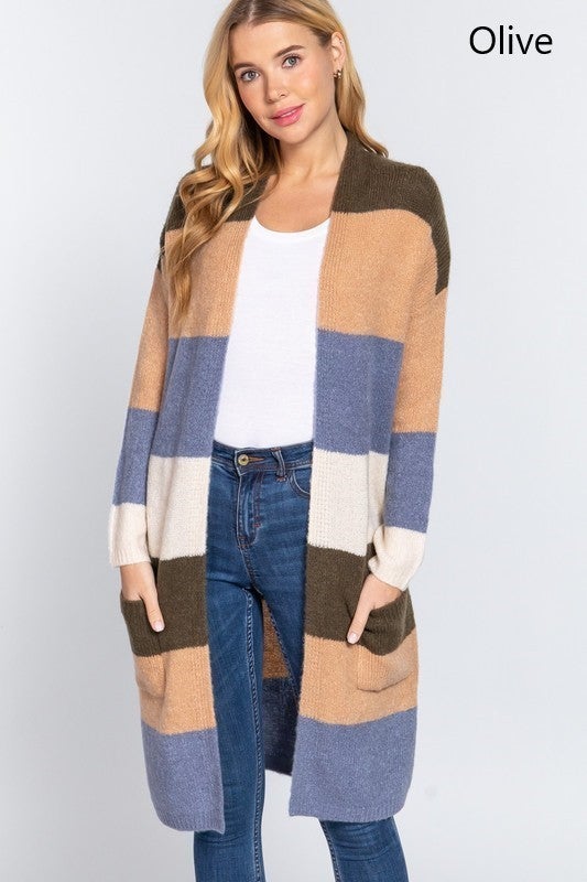 No Bad Days Color Block Soft Cardigan | Multiple Colors-Cardigans-Krush Kandy, Women's Online Fashion Boutique Located in Phoenix, Arizona (Scottsdale Area)