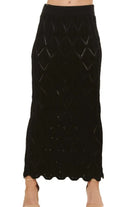 ADORA Scallop Trim Detail Knit Skirt-Skirts-Krush Kandy, Women's Online Fashion Boutique Located in Phoenix, Arizona (Scottsdale Area)