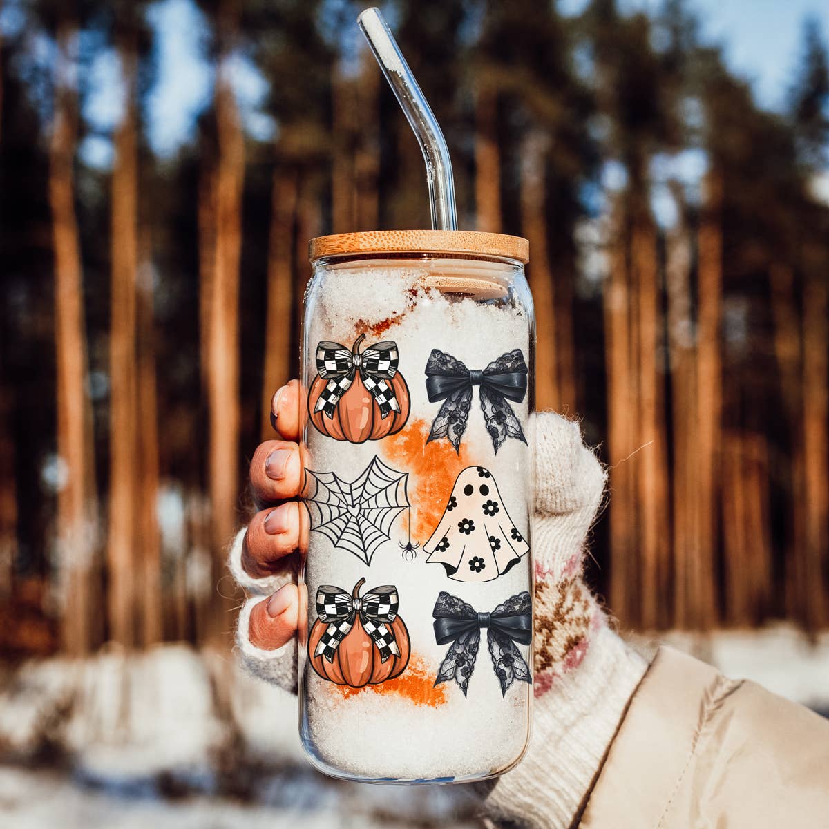 Cutest Halloween Fall Glass Cup | 20oz-Accessories-Krush Kandy, Women's Online Fashion Boutique Located in Phoenix, Arizona (Scottsdale Area)