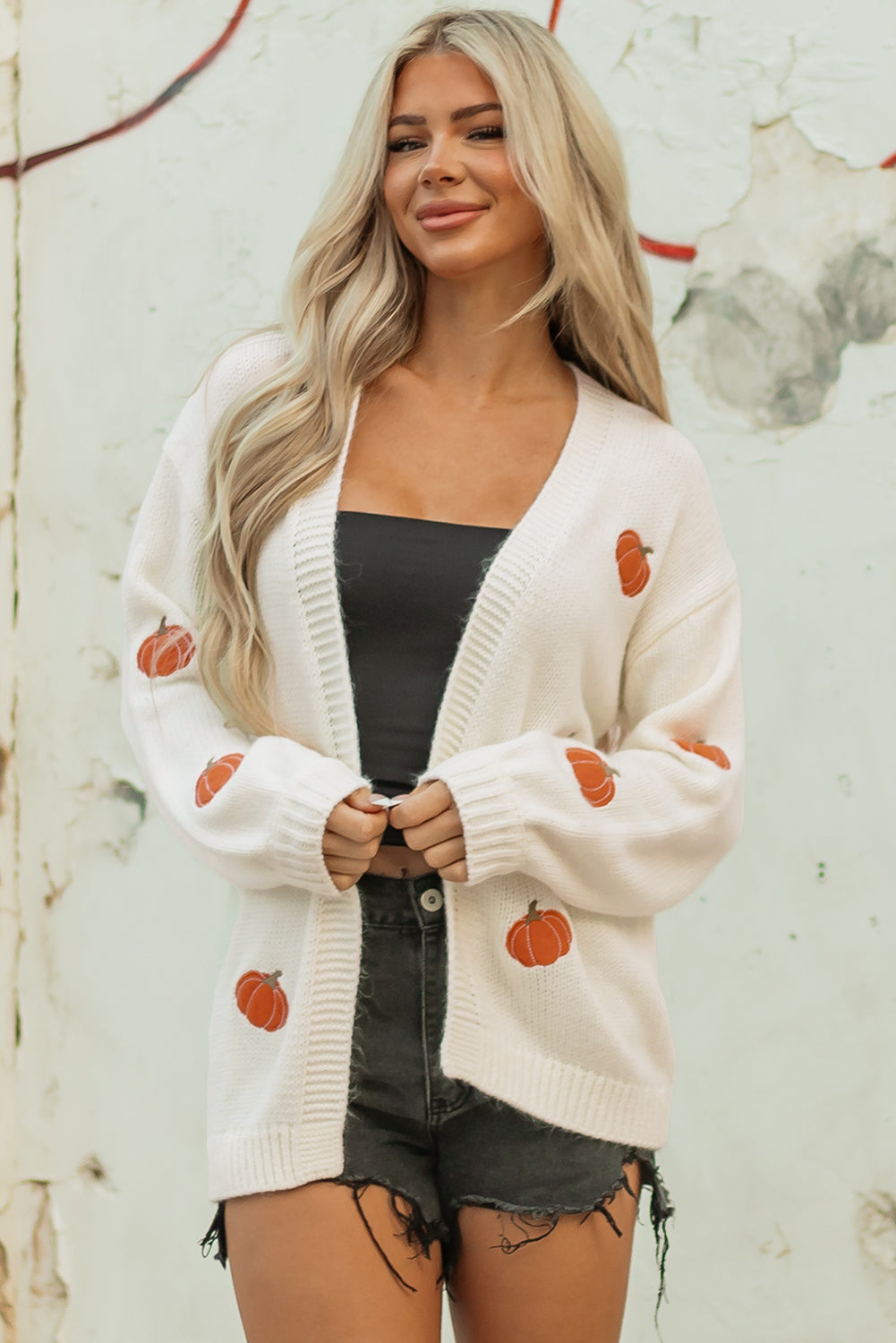 Pumpkin Patch Cozy Knit Cardigan-Cardigans-Krush Kandy, Women's Online Fashion Boutique Located in Phoenix, Arizona (Scottsdale Area)