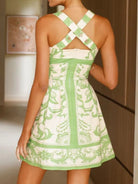 Printed Square Neck Midi Dress-Dresses-Krush Kandy, Women's Online Fashion Boutique Located in Phoenix, Arizona (Scottsdale Area)