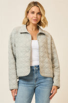 Quilted Collar Jacket-Coats-Krush Kandy, Women's Online Fashion Boutique Located in Phoenix, Arizona (Scottsdale Area)