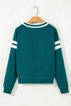 Varsity Stripe Pullover-Tops-Krush Kandy, Women's Online Fashion Boutique Located in Phoenix, Arizona (Scottsdale Area)