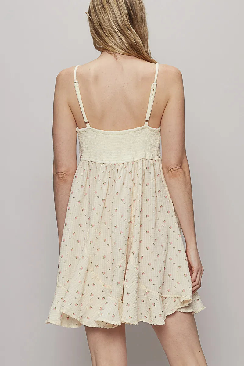 POL Ruffled Hem Floral Print Cami Mini Dress-Krush Kandy, Women's Online Fashion Boutique Located in Phoenix, Arizona (Scottsdale Area)