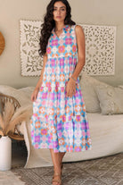 Daisy Dream Tiered Midi Dress-Dresses-Krush Kandy, Women's Online Fashion Boutique Located in Phoenix, Arizona (Scottsdale Area)