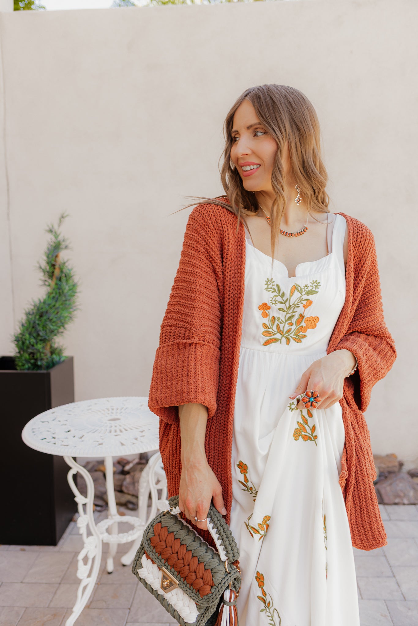 Floral Embroidered Maxi Dress-Dresses-Krush Kandy, Women's Online Fashion Boutique Located in Phoenix, Arizona (Scottsdale Area)