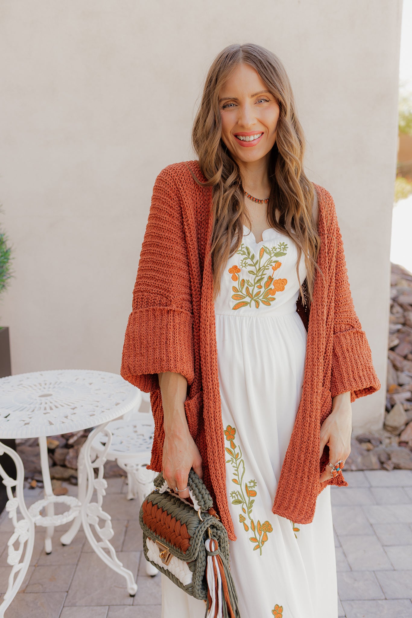 Floral Embroidered Maxi Dress-Dresses-Krush Kandy, Women's Online Fashion Boutique Located in Phoenix, Arizona (Scottsdale Area)