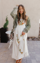 Floral Embroidered Maxi Dress-Dresses-Krush Kandy, Women's Online Fashion Boutique Located in Phoenix, Arizona (Scottsdale Area)