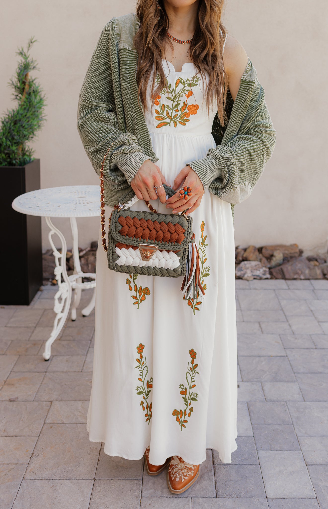 Floral Embroidered Maxi Dress-Dresses-Krush Kandy, Women's Online Fashion Boutique Located in Phoenix, Arizona (Scottsdale Area)