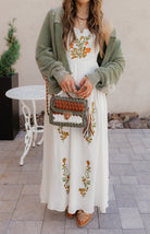 Floral Embroidered Maxi Dress-Dresses-Krush Kandy, Women's Online Fashion Boutique Located in Phoenix, Arizona (Scottsdale Area)