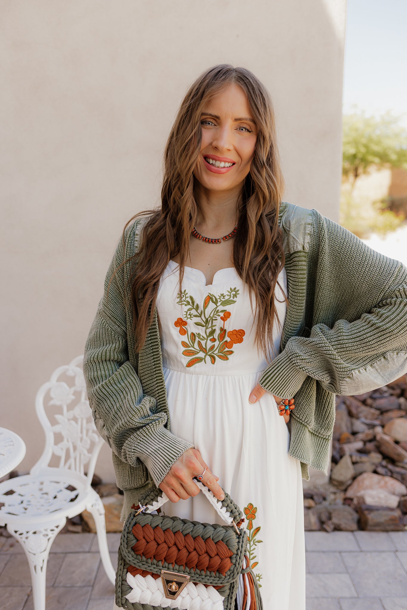 Floral Embroidered Maxi Dress-Dresses-Krush Kandy, Women's Online Fashion Boutique Located in Phoenix, Arizona (Scottsdale Area)