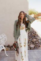 Floral Embroidered Maxi Dress-Dresses-Krush Kandy, Women's Online Fashion Boutique Located in Phoenix, Arizona (Scottsdale Area)
