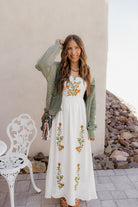 Floral Embroidered Maxi Dress-Dresses-Krush Kandy, Women's Online Fashion Boutique Located in Phoenix, Arizona (Scottsdale Area)